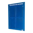 Quadro Aviso Gestão 4 Displays Transparente A4 Acm Azul