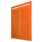 Quadro Aviso Gestão Á Vista 4 Displays A4 ACM Laranja