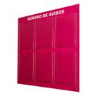 Quadro Aviso Gestão Á Vista 6 Displays A4 ACM Rosa Quadro Aviso Gestão Á Vista 6 Displays A4 ACM Rosa
