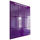 Quadro Aviso Gestão Á Vista 8 Displays A4 ACM Roxo Painel Informações Mural Recados Lembretes Organização Parede Empresa Escritório Condomínio Quadro Aviso Gestão Á Vista 8 Displays A4 ACM Roxo Painel Informações Mural Recados Lembretes Organização Parede Empresa Escritório Condomínio