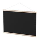 Quadro Aviso Moldura Madeira Mural Negro 57X37CM Pacote com 05