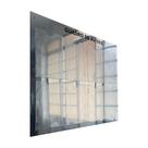 Quadro Avisos E Gestão Premium 8 Displays A4 Acm Prata Espelhado Painel Organização Mural Recados Lembretes Parede Empresa Escritório Condomínio