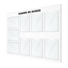 Quadro Avisos Gestão Mural Recados 9 Displays A4 Acm Branco Quadro Avisos Gestão Mural Recados 9 Displays A4 Acm Branco