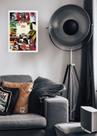 Quadro Ayrton F1 Senna com Vidro e Moldura Branca Tam:A4