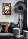 Quadro Ayrton F1 Senna com Vidro e Moldura Preta Tam:A4