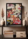 Quadro Ayrton Senna Legado com Vidro e Moldura Preta Tam:A4