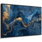 Quadro Azul das Constelações em Ouro Líquido