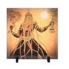 Quadro azulejo decorativo de mesa Abaluaie - umbanda orixás