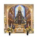 Quadro azulejo decorativo de mesa Nossa Senhora Aparecida 01