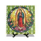 Quadro Azulejo Nossa Senhora de Guadalupe 15x15cm com suporte Quadro Azulejo Nossa Senhora de Guadalupe 15x15cm com suporte