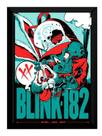Quadro Banda Blink 182 Arte Poster Moldurado 42x29 Cm
