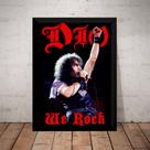 Quadro Banda Dio We Rock Clássico Metal Arte