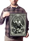 Quadro Baphomet Bafomete Místico Magia Ocultismo Decoração