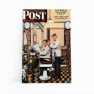 Quadro Barbearia Barber Shop Post Vintage Canvas 60x40cm