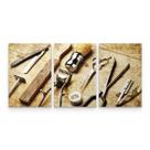 Quadro Barbearia Decorativo Instrumentos Retrô
