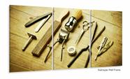 Quadro Barbearia Decorativo Instrumentos Retrô