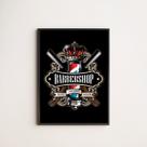 Quadro Barber Shop Shave 45x34cm - com vidro