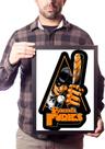 Quadro Baseball Furies Filme The Warriors Arte Laranja Mecan
