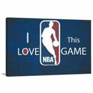 Quadro Basquete NBA Love decorativo com Tela em Tecido