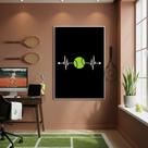 Quadro Batimento Cardíaco Tênis-70x50cm Mold Branca