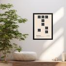 Quadro Bauhaus Grey Geometric Poster 33x24cm