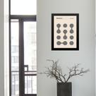 Quadro Bauhaus Grey Minimalist Graphic Poster 45x34cm