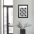 Quadro Bauhaus Grey - Minimalist Tears 24x18cm