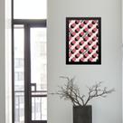 Quadro Bauhaus Pink- Scrolling Dots 33x24cm