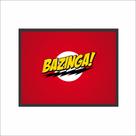 Quadro Bazinga! The Big Bang Theory com Moldura 30x40cm Quadro Bazinga! The Big Bang Theory com Moldura 30x40cm