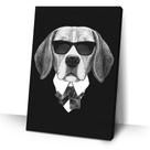 Quadro Beagle Óculos Parede 40x60 Decorativo Moderno Sala