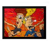 Quadro Beavis And Butt Head Arte Poster Moldurado