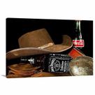 Quadro Bebidas Jack Daniel's Bar com Tela em Tecido Quadro Bebidas Jack Daniel's Bar com Tela em Tecido