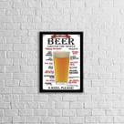 Quadro Beer Around The World 45x34cm - com vidro