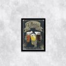 Quadro Beer Cheers - Um Brinde a Diversidade 24x18cm - com vidro