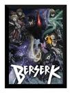Quadro Berserk Arte Anime Mangá Poster Com Moldura