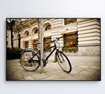Quadro bicicleta clássica na rua