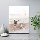 Quadro Bicicleta Na Praia 33x24cm