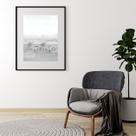 Quadro Bicicletas Brancas na Praia - 60x48cm