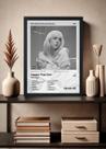 Quadro Billie Eilish Happier Than. (Black&white) Com Vidro Tamanho:21cm x 30cm (A4)