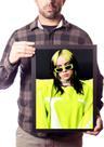 Quadro Billie Eilish Khalid Lovely Poster Moldurado