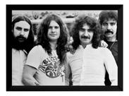 Quadro Black Sabbath Banda Foto Pôster Moldurado Quadro Black Sabbath Banda Foto Pôster Moldurado