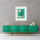 Quadro Boho Folha Verde - 60x48cm