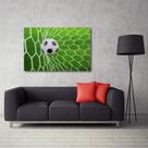 Quadro Bola na Rede decorativo com Tela de Tecido Quadro Bola na Rede decorativo com Tela de Tecido