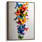 Quadro Borboletas Coloridas Dançando em Sinfonia