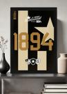 Quadro Botafogo 1894 Tradicional Com Vidro e Moldura Tamanho:21cm x 30cm (A4)