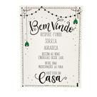 Quadro Box Bem Vindo Branco em MDF 30x40 Quadro Box Bem Vindo Branco em MDF 30x40