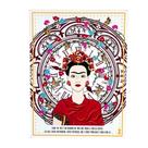 Quadro Box Frida relogio branco em MDF 30x40 Quadro Box Frida relogio branco em MDF 30x40