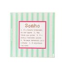Quadro Box Sonho significado em MDF 12x12x3,5cm