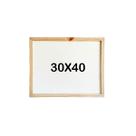 Quadro Branco 30x40cm Lousa Superfície Lisa Moldura De Madeira Anotações Didática Escolar Cronograma