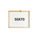 Quadro Branco 50x70 Lisa Com Moldura Madeira Anotações Tarefas Lousa Atividades Escolar Planejamento